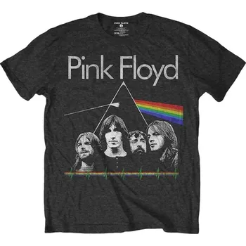 Pink Floyd Dark Side of the Moon Band & Pulse Charcoal Grey 2XL Tričko