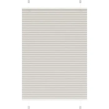 Roleta vidaXL Plisovaná roleta 85x100 cm Šířka látky 84,4 cm [4015174] Barva: světle šedá