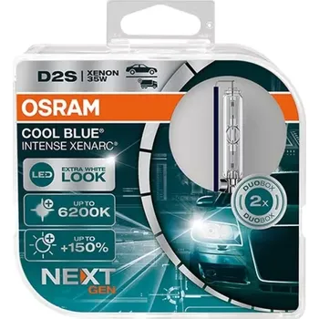 Autožárovka OSRAM Xenonová výbojka XENARC COOL BLUE INTENSE NEXTGEN D2S +150% 35W 66240CBN-HCB