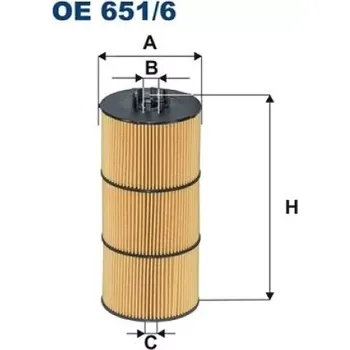 Olejový filtr FILTRON Olejový filtr OE 651/6
