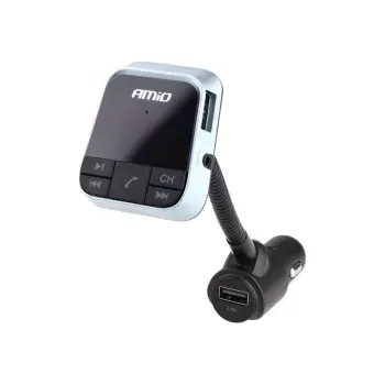 FM transmitter AMIO FM transmitter s funkcí nabíjení 2,4 A