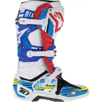 Moto obuv sada polepů pro boty TECH 10, ALPINESTARS (modrá/světle modrá/žlutá, pro velikosti 11-14/45,5-49,5)