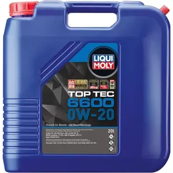 Motorový olej LIQUI MOLY 21412 TOP TEC 6600 0W-20 - 20L