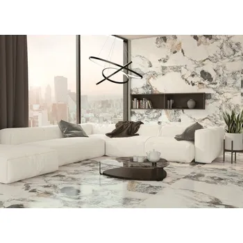 Dlažba AZULEJOS BENADRESA S.A CAMELOT AD948 120 x 280 x 1 bílá 1,44 m2