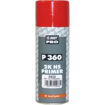 Barva ve spreji HB BODY fill 360 (2:1) plnič / antikorozní základ ve spreji červený 400ml