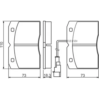 Brzdová destička BOSCH Sada brzdových doštiček 0 986 494 276