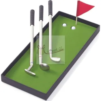 Žertovný předmět MINIGOLF pera - tři golfové propisky