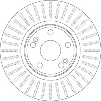 Brzdový kotouč TRW Brzdový kotouč větraný Ø300mm DF6233S