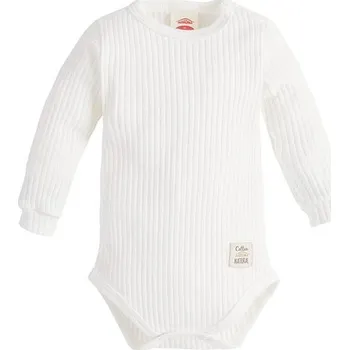 Kojenecký body Makoma Body dlouhý rukáv Harmony KRÉMOVÁ - 80