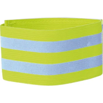 páska reflexní elastická na suchý zip žlutá