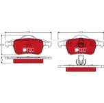 TRW Sada brzdových doštiček, kotoučová brzda GDB1389DTE