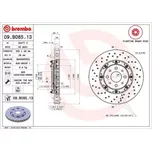 BREMBO Brzdový kotouč Brzdový kotouč dvoudílný Ø305mm 09.B085.13