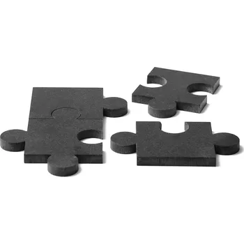 Sklenice tre, Podložky pod hrnce Puzzle mramorové černé 4 díly - Formadore