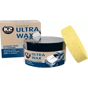 K2 ULTRA WAX + hubka - leští a chrání lak 250G