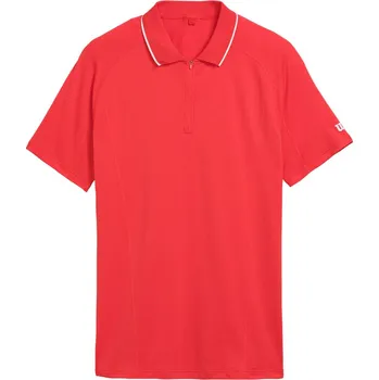 Pánská polokošile Wilson Team Seamless Polo 2.0 Infrared Oblečení pánské: M