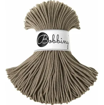 Příze Bobbiny Junior 3 mm 100 m Coffee Šňůra