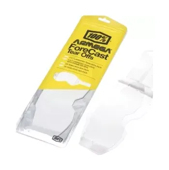 Příslušenství k helmě na motorku S100 strhávací plexi fólie LAMINOVANÉ pro brýle ARMEGA FORECAST, 100% (2X7 vrstev v balení, čiré)