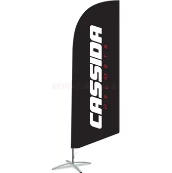 Vlajka Vlajka CASSIDA černá - včetně stojanu, zátěže a obalu, výška 3 m