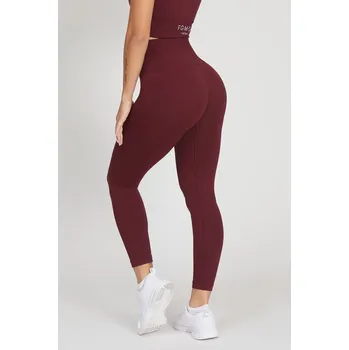 Dámské legíny Frida® - FGM04® Legíny FGM04 Nikita Basic Innergy® Merlot vysoký pas Velikost: XS/S