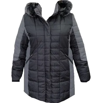 Dámská zimní bunda (s umělou kožešinkou) - v nadměrné velikosti 4050