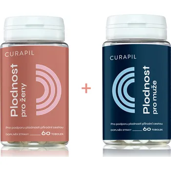 Kosmetická sada Curapil Plodnost pro oba - zvýhodněný set pro podporu plodnosti - 60 + 60 tobolek