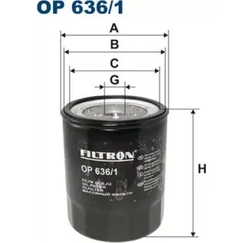 Olejový filtr FILTRON Olejový filtr OP 636/1