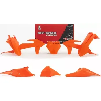 sada plastů KTM, RTECH (oranžová, 6 dílů, vč. L krytu vzduchového filtru)