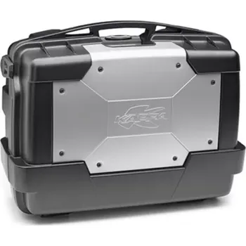 Zavazadlo na motocykl MONOKEY TopCase/Boční kufr GARDA - 33l, KAPPA (stříbrný/černý, kompozit)