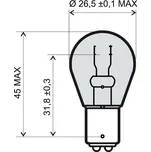 RMS přední světlo 246510461 12V 21W S25 BAU15S