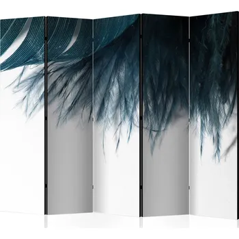 Paraván Paraván - Tmavě modré pírko II Velikost: 225x172 cm, Provedení: Oboustranný