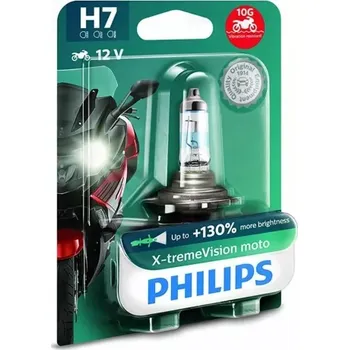 Auto-moto PHILIPS X-TREME VISION MOTO +130% H7 12V 55W PX26D