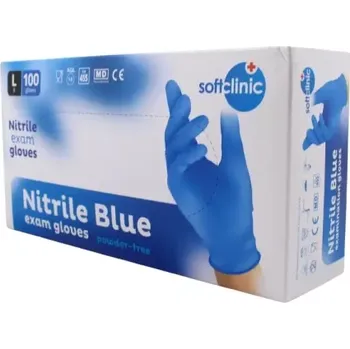 SOFTCLINIC Nitrilové rukavice modré XS 100ks