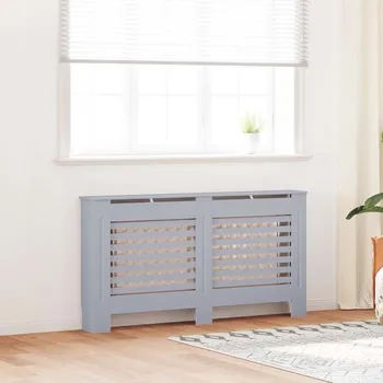 Hlavice pro radiátor Nabytek XL Kryt na radiátor antracitový 152 x 19 x 81,5 cm MDF 288185