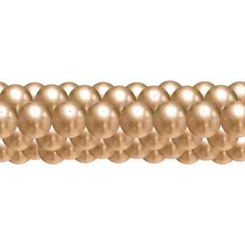 Balónek balonky.cz Balónková girlanda chrom zlatá 3 m