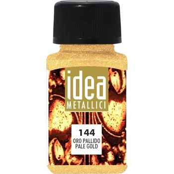 Výtvárné potřeby Maimeri Liquid Metallic Colours Idea Metallici Nátěr 60 ml Pale Gold 144