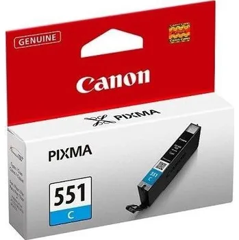 Canon CARTRIDGE CLI-551C azurová pro Pixma iP, Pixma iX, Pixma MG a Pixma MX 6850, 725x, 925, 8750 (332 str.)