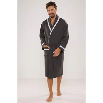 Dámské noční prádlo De Lafense župan 564 Bruno 3XL-4XL džínovina 4XL