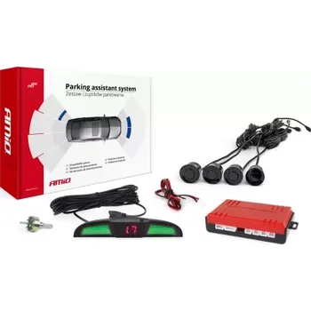 Autodoplněk AMIO asistenty parkování LED COB 4-senzorové černé