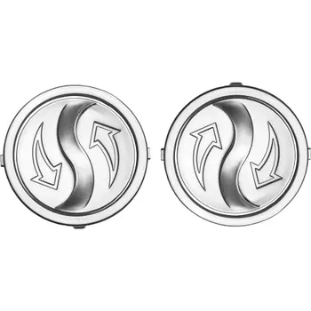 BRUNOX víko mechanismu hledí pro helmy N915/N917/N301/N962/N682K, NOX (stříbrné, pár)