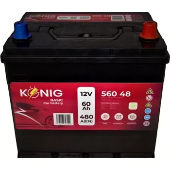Autobaterie KÖNIG König Basic K56048 12V 60Ah 480A