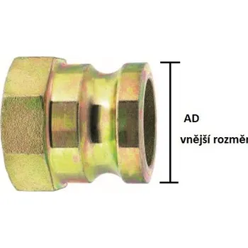 LÜDECKE 63 BETON MALE IG (23,5) - trn rychlospoj. vnitřní z. IG2", 50 Bar