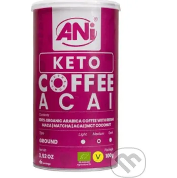 Káva Keto Acai mletá káva s Reishi, Maca, Matcha, Acai, MCT coconut 100g - Ani Ani