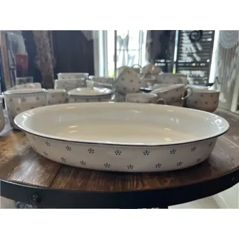 Prvorepubliková porcelánová zapékací ovál 36cm mísa