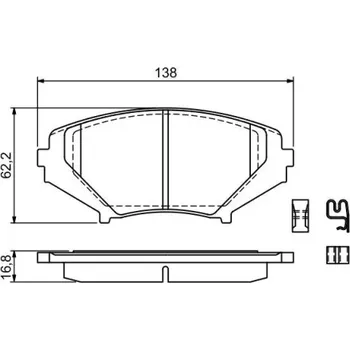 Brzdová destička BOSCH Sada brzdových doštiček 0 986 494 220
