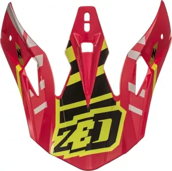 Helma na motorku kšilt pro přilby X1.9 a X1.9D, ZED (červená/černá/žlutá fluo)