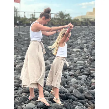 Dívčí sukně Kulišárny DÍVČÍ mušelínová kalhotová sukně SANDY VELIKOST: 128, DÉLKA: MINI- nad kolena