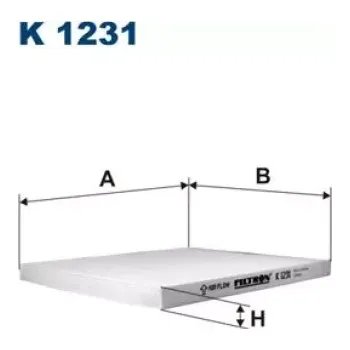 Kabinový filtr FILTRON Kabinový filtr K 1231