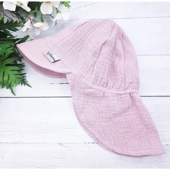 Čepice Kulišárny Mušelínová kšiltovka POWDER Varianta: Bez ochrany krku, Obvod hlavy: 52-53