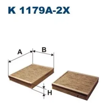Kabinový filtr FILTRON Kabinový filtr K 1179A-2x