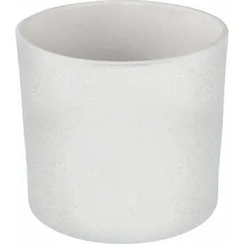 Hrnec Keramický hrnec DOMOLETTI WALEC STRUCTUR, O32 cm, bílý